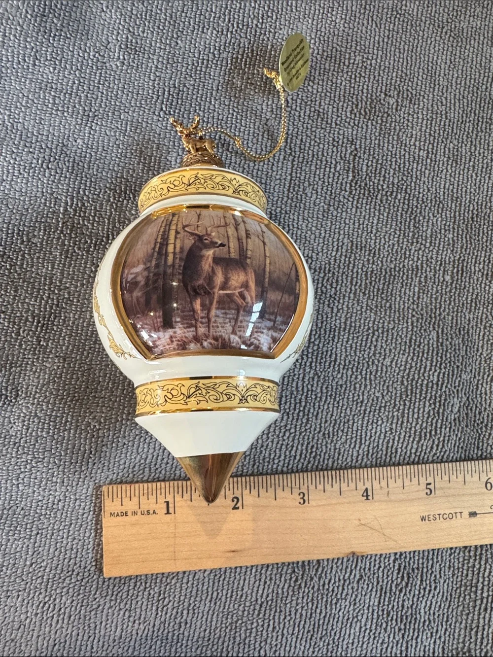 Bradford Editions Northwoods Majesty Deer Christmas Ornament Greg Alexander
